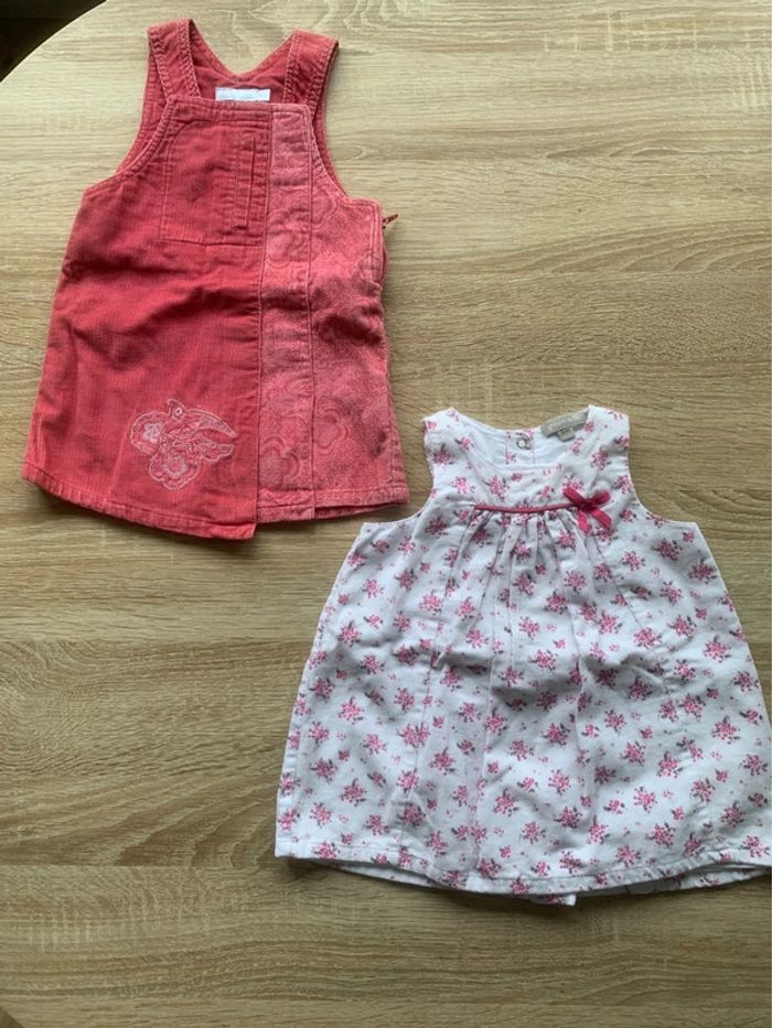 • Deux robes velours ~ Fille 6 mois •