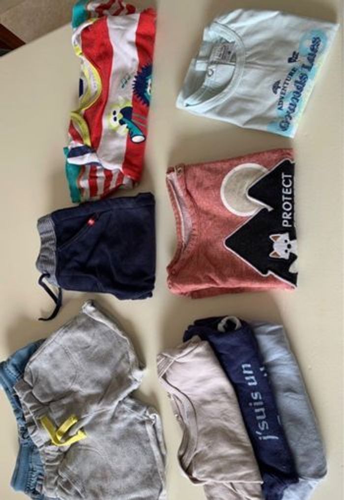 Lot vêtements garçon 12 mois / 1 an printemps/été