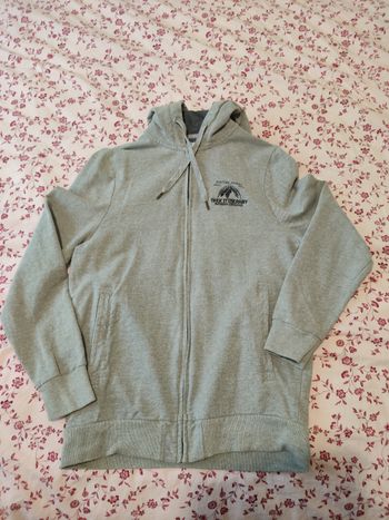 Sweat à capuche gris 