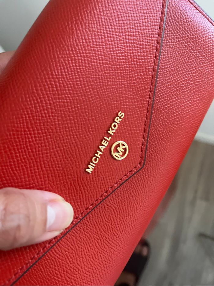 Sac pochette MK terracota - photo numéro 3