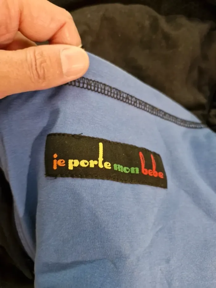 Porte-bébé noir Toute Saison Je porte mon bébé - photo numéro 2