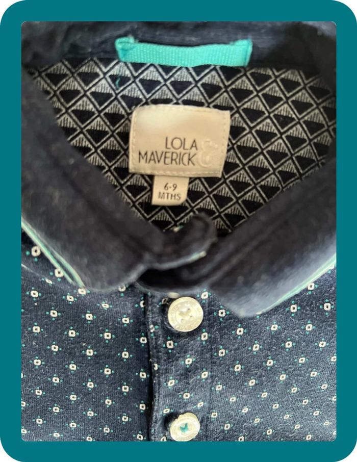 Combinaison polo 6-9 mois - Lola & Maverick - photo numéro 3