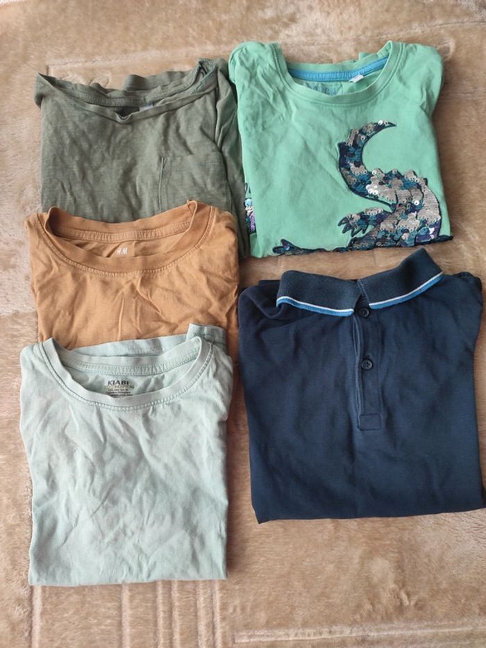 Lot de 5 hauts garçon 8 ans