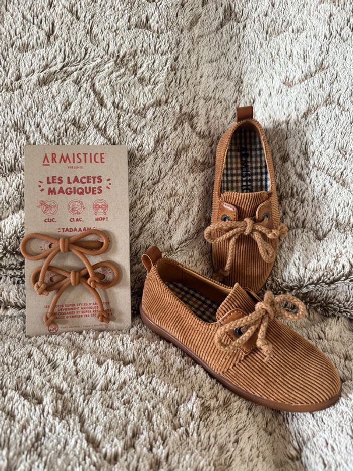 Armistice côtelé marron - Taille 28