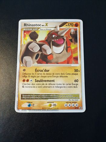 Carte Pokémon Rhinastoc Niv.X DP29 - Promo - Promos Black Star DP Diamant et Perle - FR