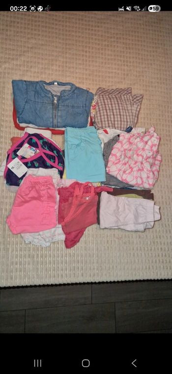 Lot en 12 mois fille été 