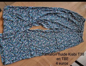 Pantalon fluide fleuri