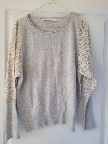 pull gris taille s