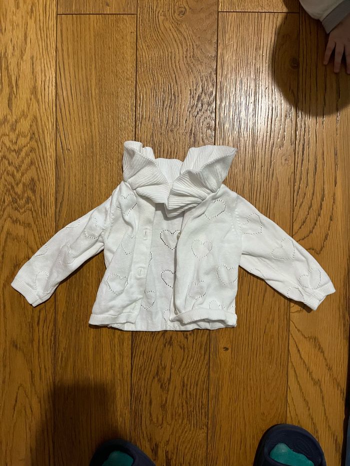 Gilet bébé fille blanc - photo numéro 5