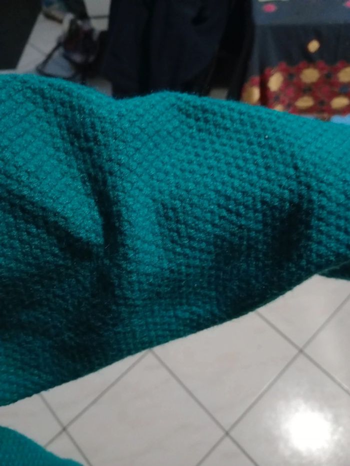 Pull femme taille 5 vert émeraude p - photo numéro 3