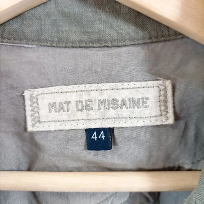Veste saharienne kaki Mat de Misaine T44 coton lin style casual chic safari été A1531 - photo numéro 8