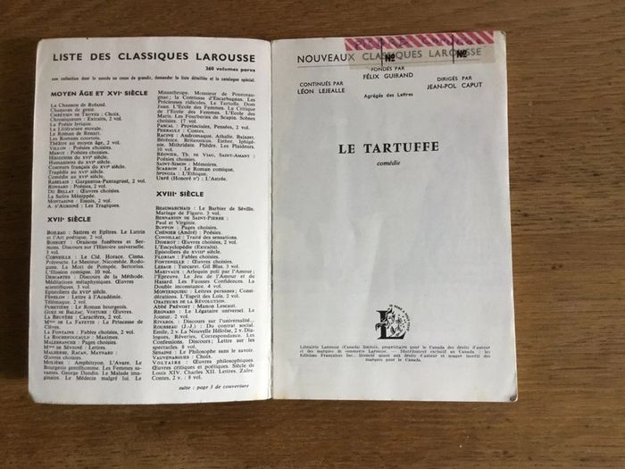 Livre « le tartuffe » - photo numéro 2
