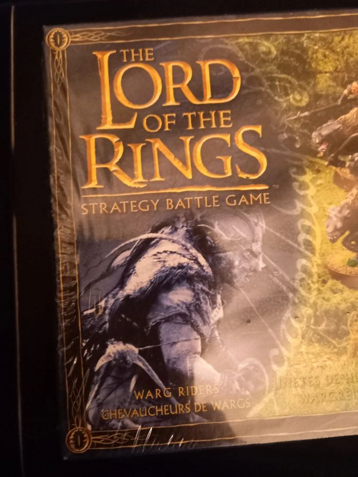 6 warg riders new in box scellé lotr middle earth warhammer