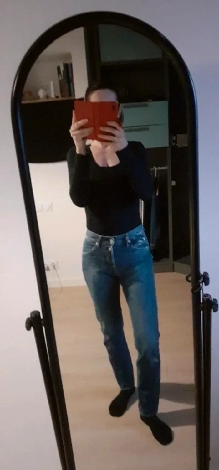 Jean Mom taille haute slim 500 / 16 taille 26 Le Temps des cerises neuf - photo numéro 7