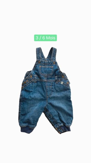 Salopette jeans 3/6 mois (mi-saison)