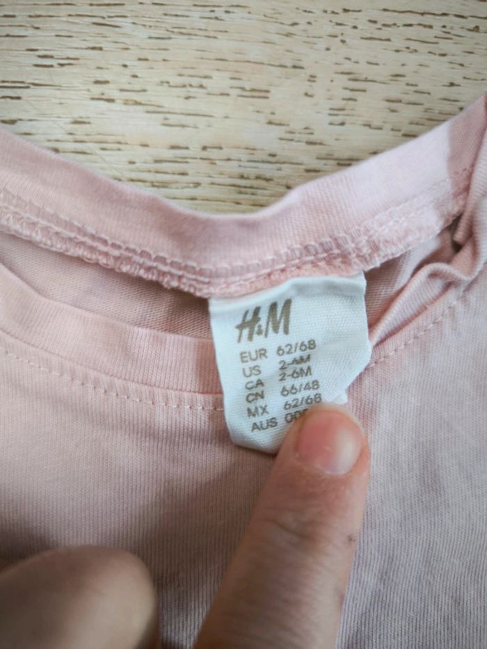 Tee shirt h&m 6 mois - photo numéro 2