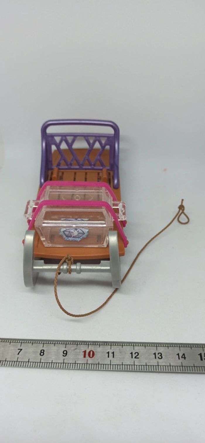 Traîneau marron avec boîte transparente playmobil - photo numéro 5
