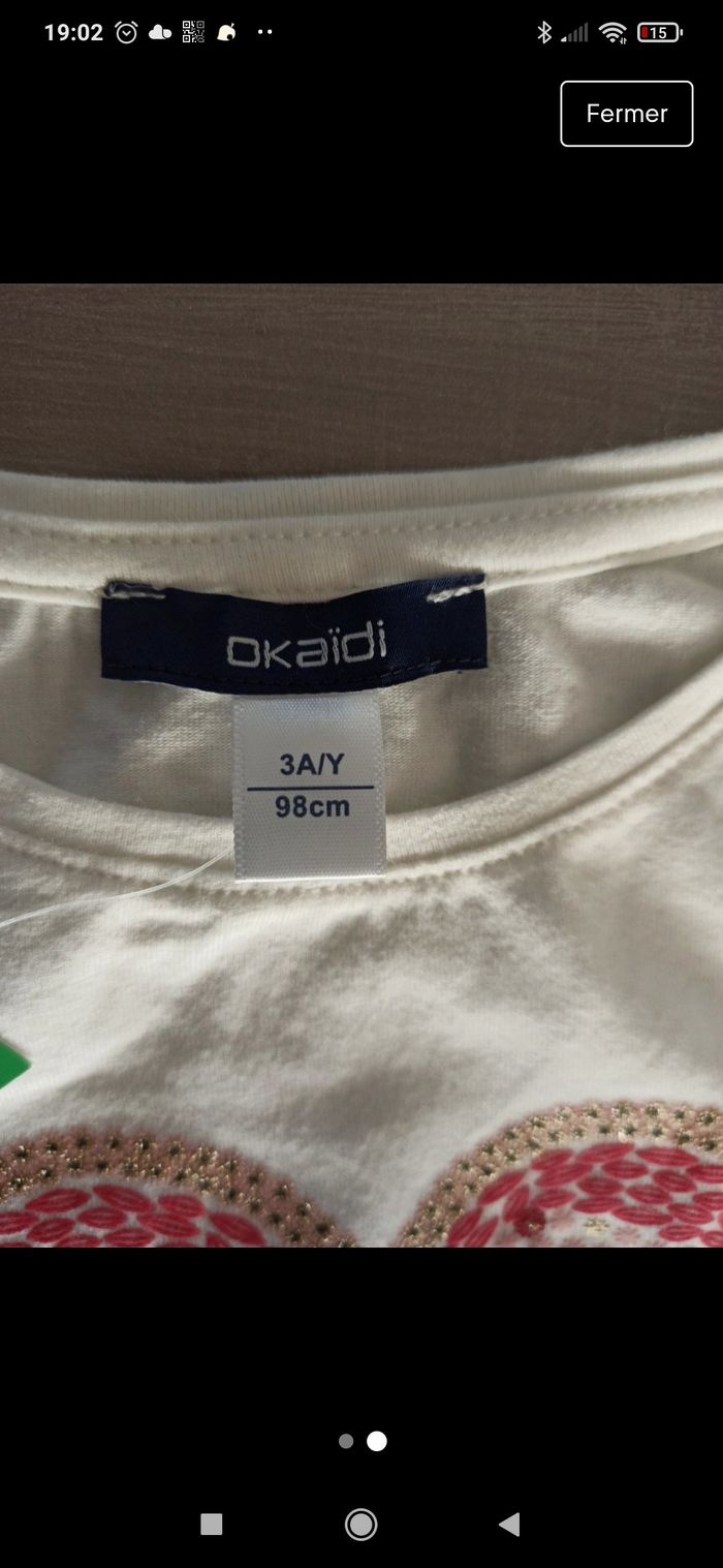 T-shirt Okaïdi 3 ans - photo numéro 2