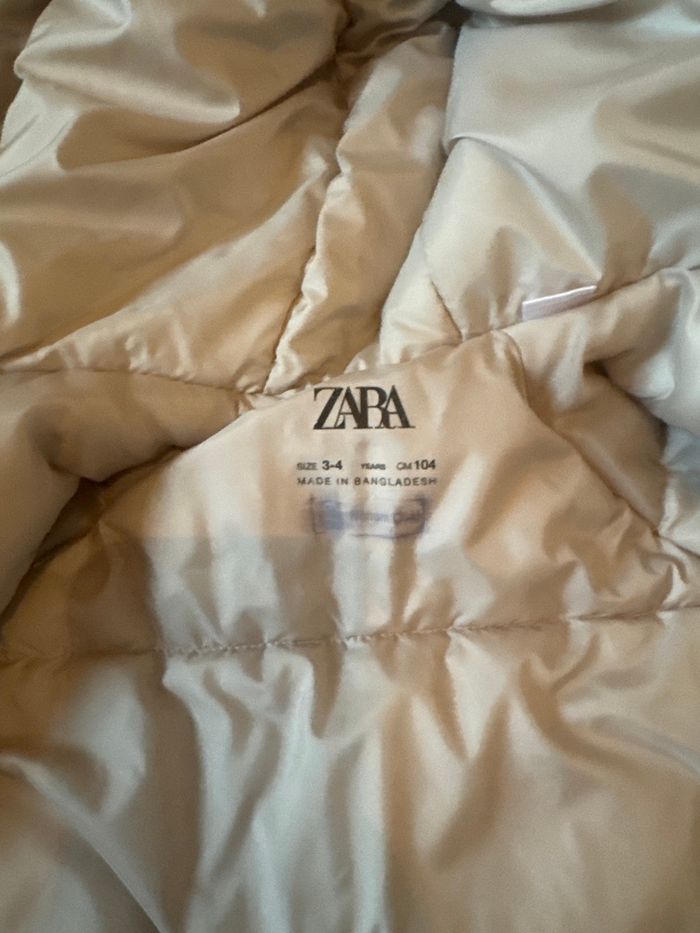 Manteau hiver Zara beige 3-4 ans - photo numéro 4