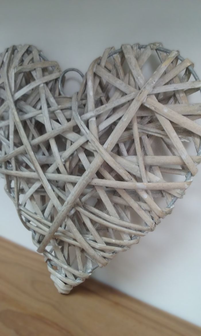Cœur décoratif en osier - photo numéro 3