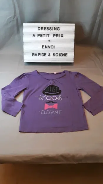 T shirt manche longue 5 ans
