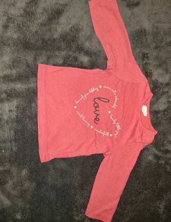 Tee-shirt manches longues fille taille 9mois