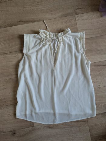 Blouse crème & blanche NafNaf 38