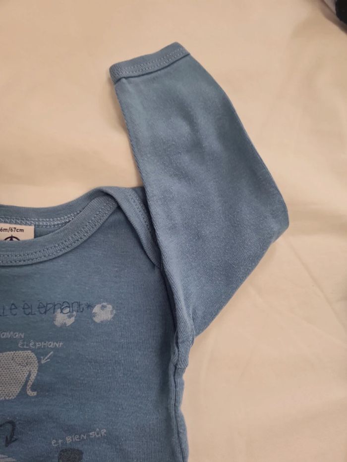 Lot de 3 bodies ML 6 mois Petit Bateau - photo numéro 8