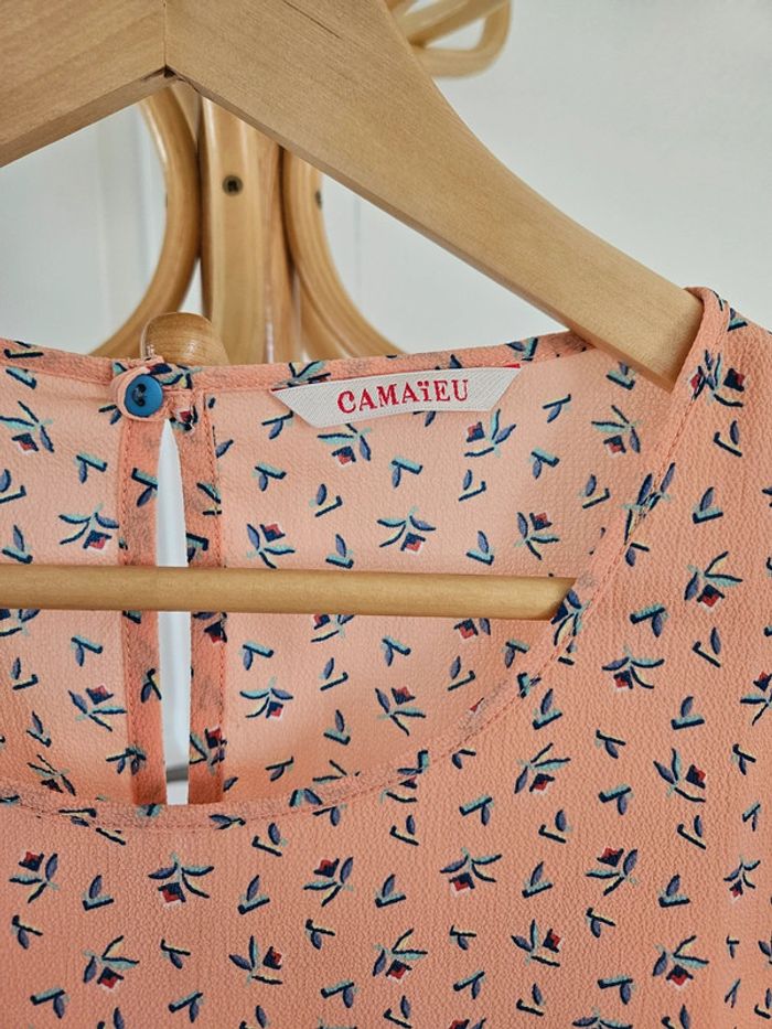 Blouse corail taille 36 Camaieu - photo numéro 2