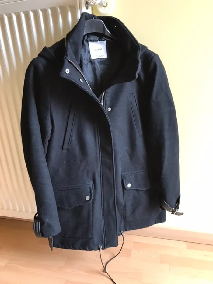 Manteau mango noir M