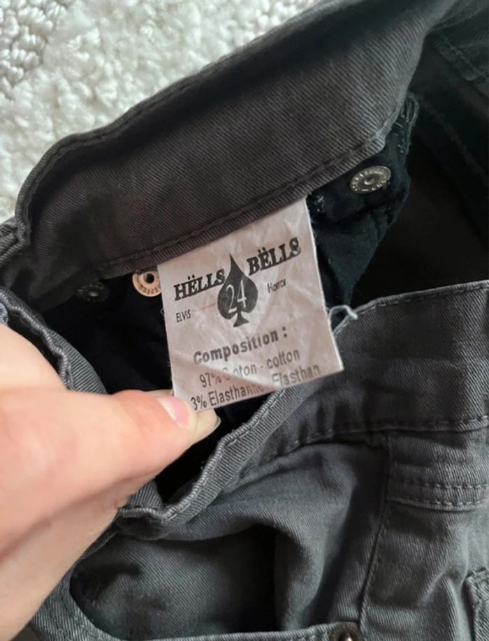 Jean anthracite Hells Bells T.34 - photo numéro 5
