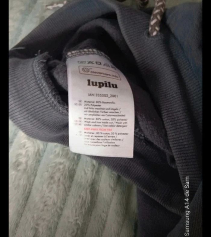 Pantalon gris noir lupilu taille 86/92cm - photo numéro 4
