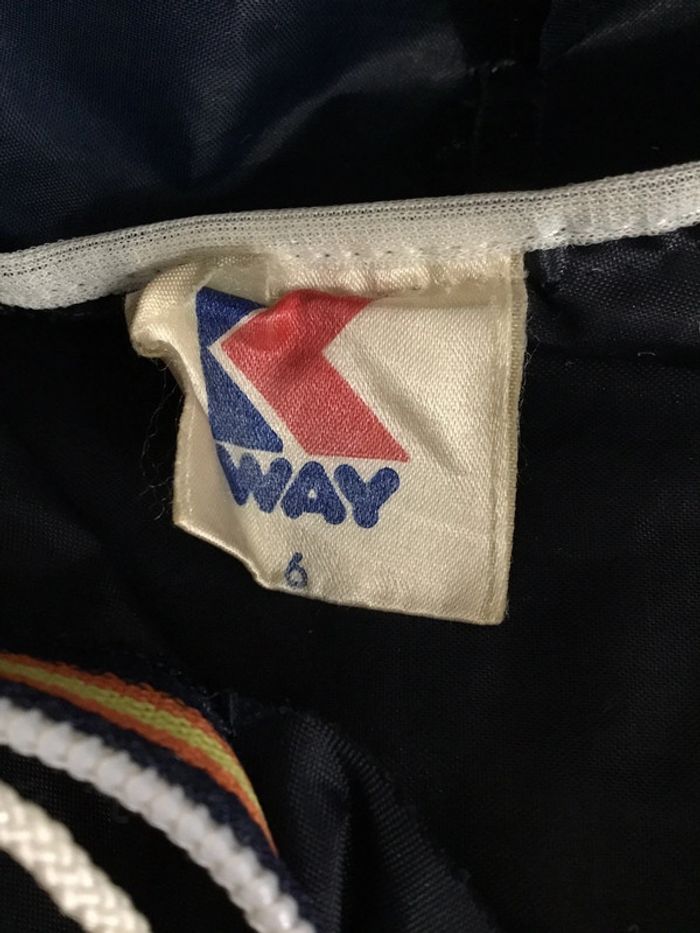 Coupe-vent 1/4zip à capuche pour homme Kway bleu marine fabriqué au Canada taille L 079 - photo numéro 16