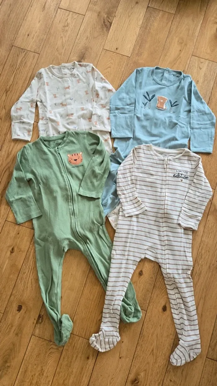Lot 4 pyjama garçon Kiabi - 24 mois