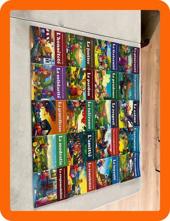 Lot de livres pour enfants sur les valeurs