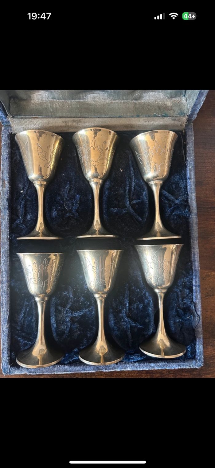 Verres en laiton - photo numéro 2