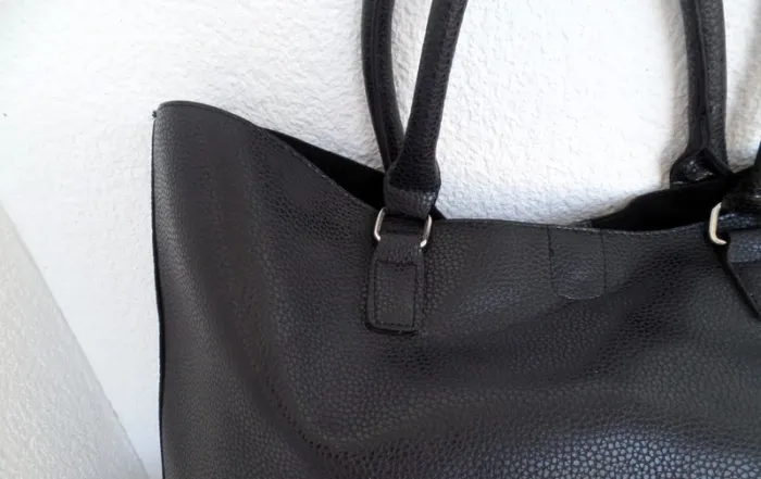 Sac style fourre-tou "cabas"_noir - photo numéro 2