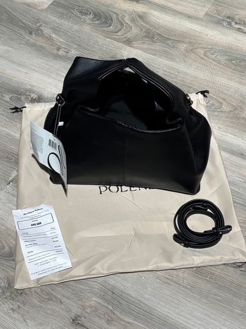 Sac Polène Numéro Huit noir en cuir grainé