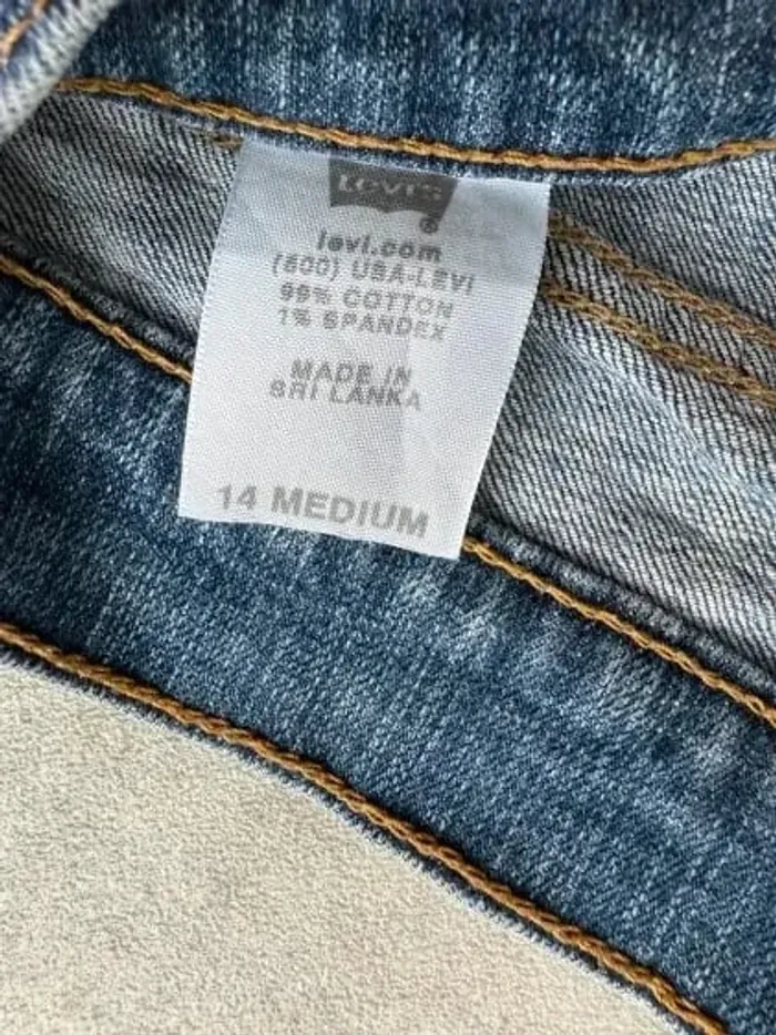 Jeans Levi's 529 W32 FR42 coupe droite bleu Femme Women pan562b - photo numéro 6