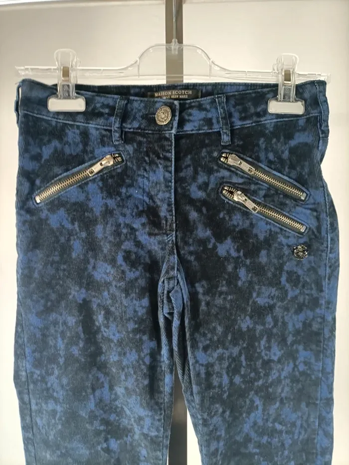 Pantalon Maison Scotch taille S - marbré Tie & dye - A059 - photo numéro 2