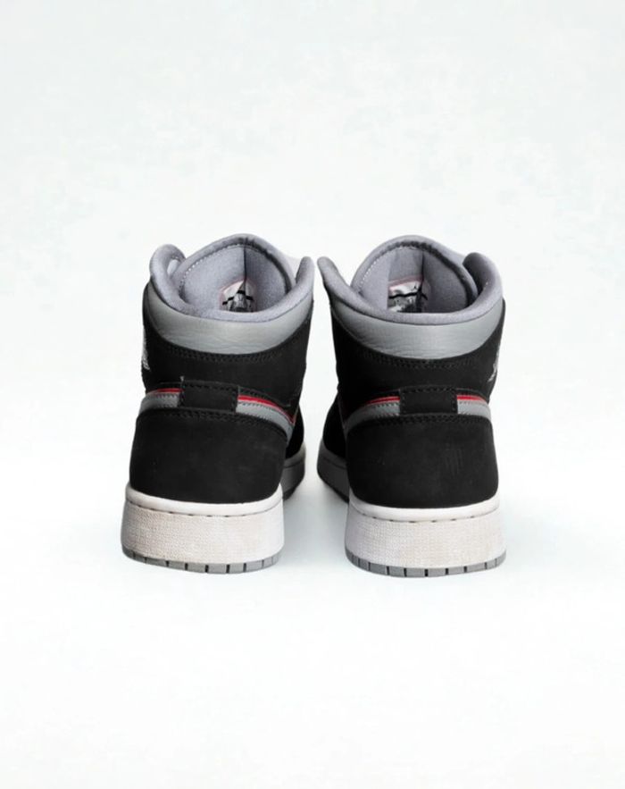 JORDAN 1 MID Black Particle Grey Gym Red – Taille 38,5 - photo numéro 8