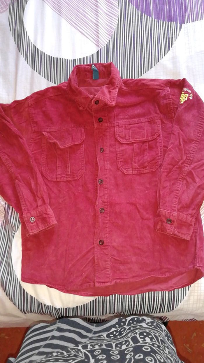Chemise velours 8 ans