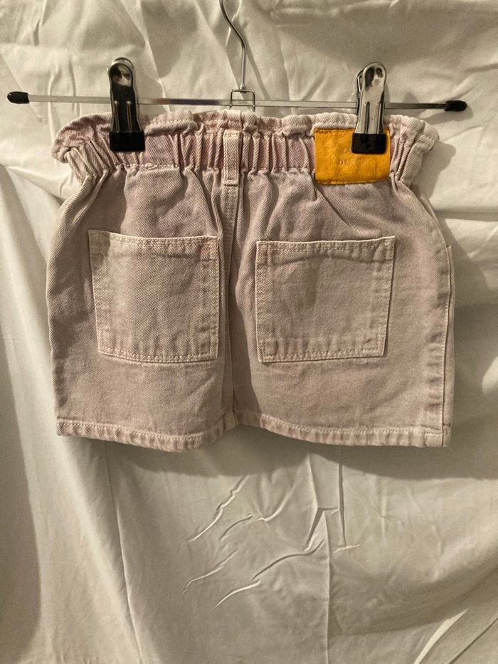 Jupe ZARA rose pâle – Taille 2-3 ans – Coupe Paperbag - photo numéro 4