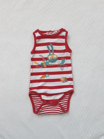 Body débardeur rayé DPAM 12 mois