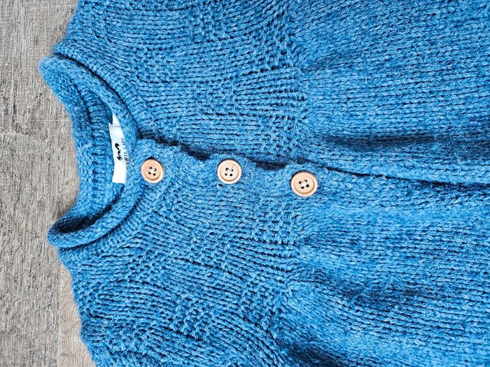 Gilet laine bleu cyrillus 6 ans - photo numéro 4