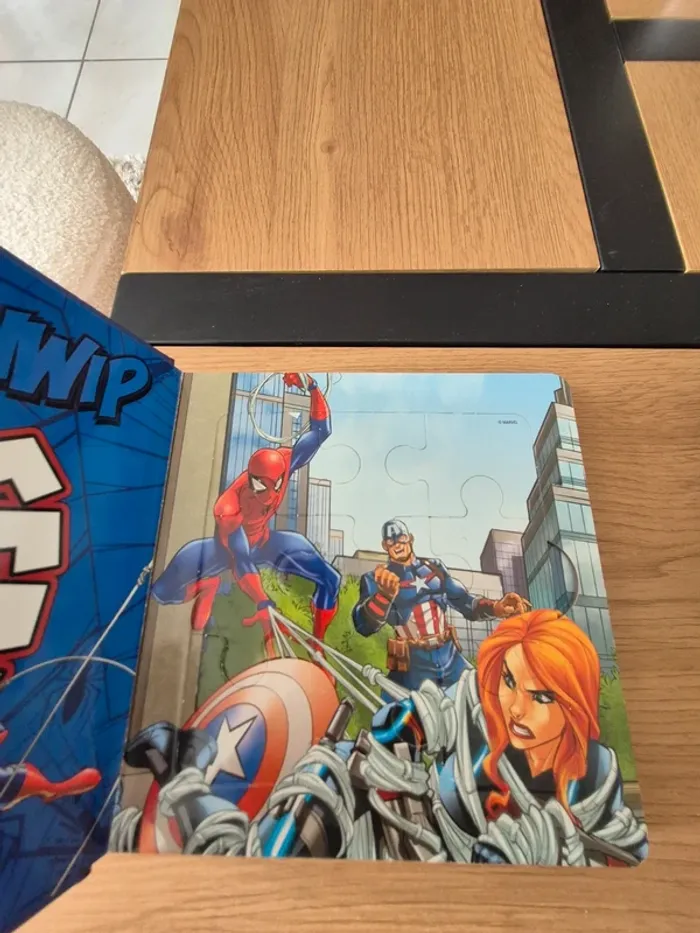 Lot de 2 livres puzzles spiderman - photo numéro 3
