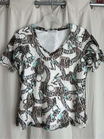 T shirt Christine Laure avec détails en dentelle