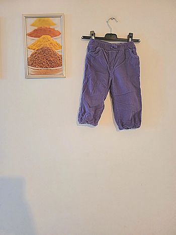 Pantalon violet obaibi Taille 12 mois
