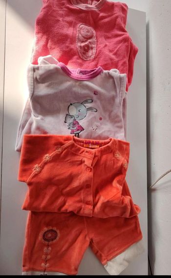 Lot de pyjamas chaud 3 mois