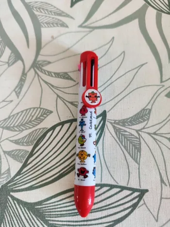 Stylo monsieur madame 8 couleurs rouge